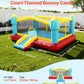 VEVOR Inflatable Bounce House, 14.7 x 13.8 x 6.8 ft Jumping Bouncy Castle, Inflatable Jumper for Kids with Slide, Basketball Hoop, Target Game
