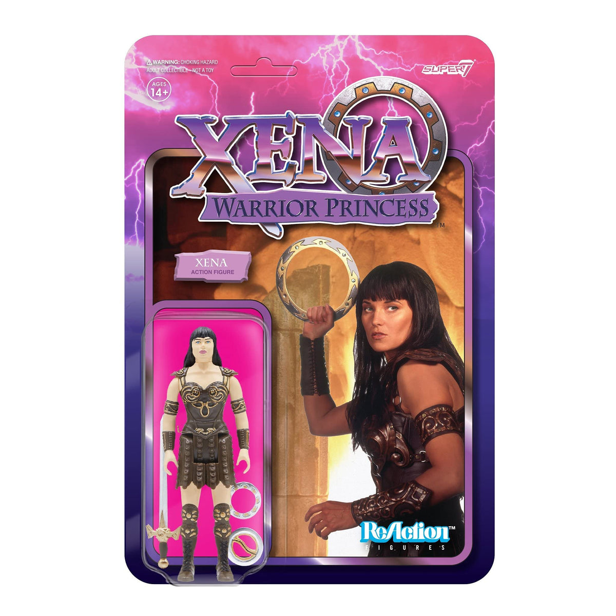 Super7 Xena: Warrior Princess: Xena Reaction Figure,Multicolor