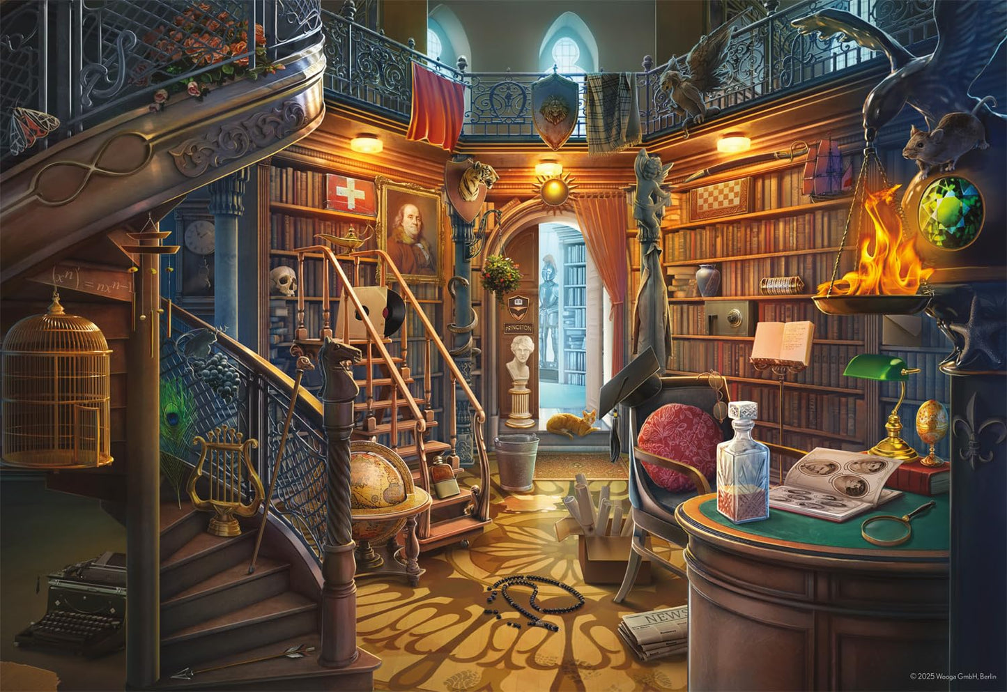 Ceaco - The Library, June's Journey - 2000 Piece Jigsaw Puzzle for Adults