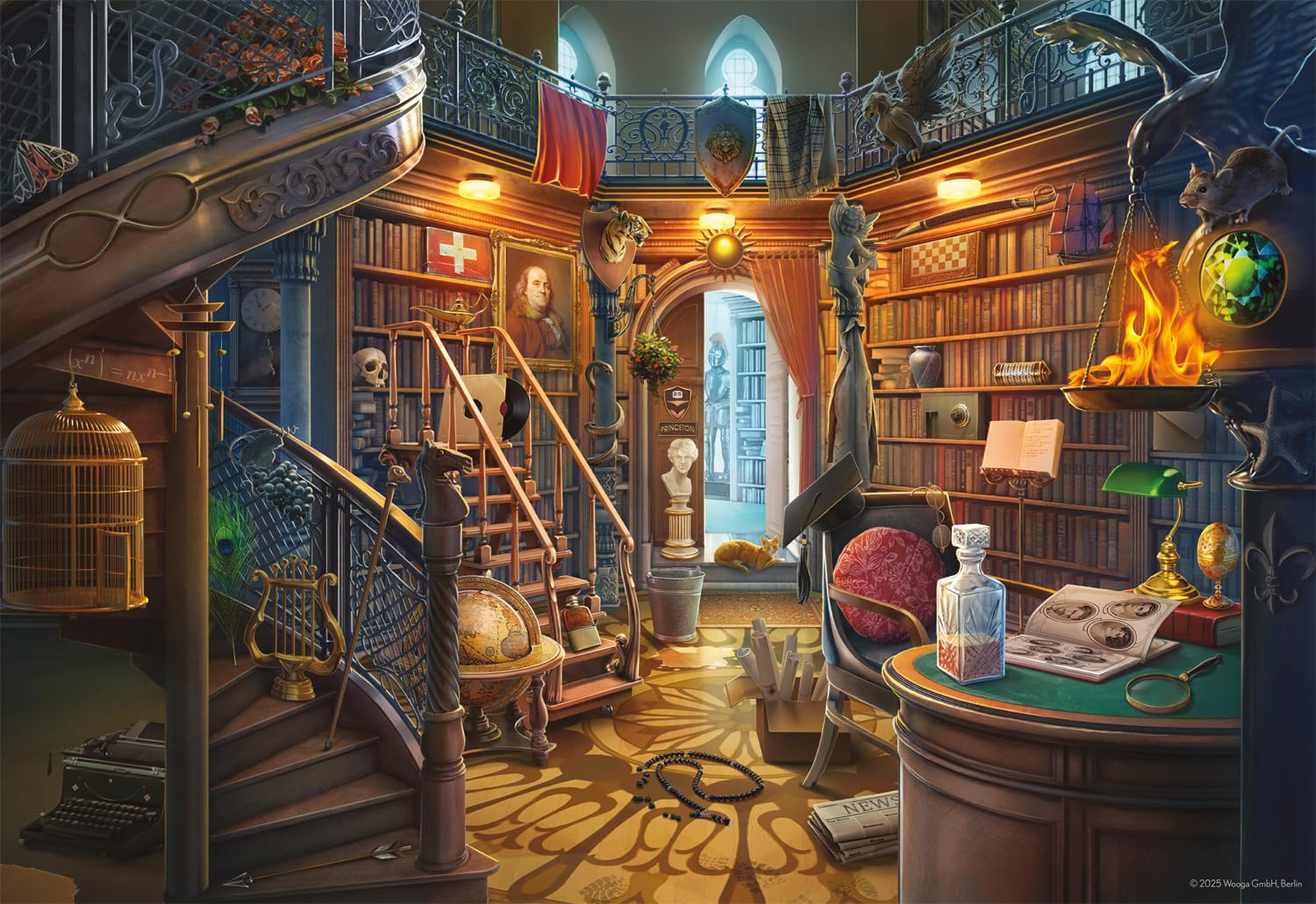 Ceaco - The Library, June's Journey - 2000 Piece Jigsaw Puzzle for Adults