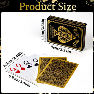 Plastic Playing Cards Waterproof Cards, Deck of Cards, Large Print Playing Cards for Adults Seniors, Premium Poker Card for Blackjack, Euchre