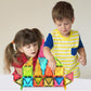 PicassoTiles Magnetic Tile 24pc Mini Diamond Magnetic Building Blocks Set Travel Size STEM Educational Construction Toy Portable Hands On Learning