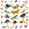 34 pcs Plastic Insects Lifelike Assorted Figures Realistic Insect Animal Model, Perfect Model for Recognizing Nature (34 Pcs Bugs)