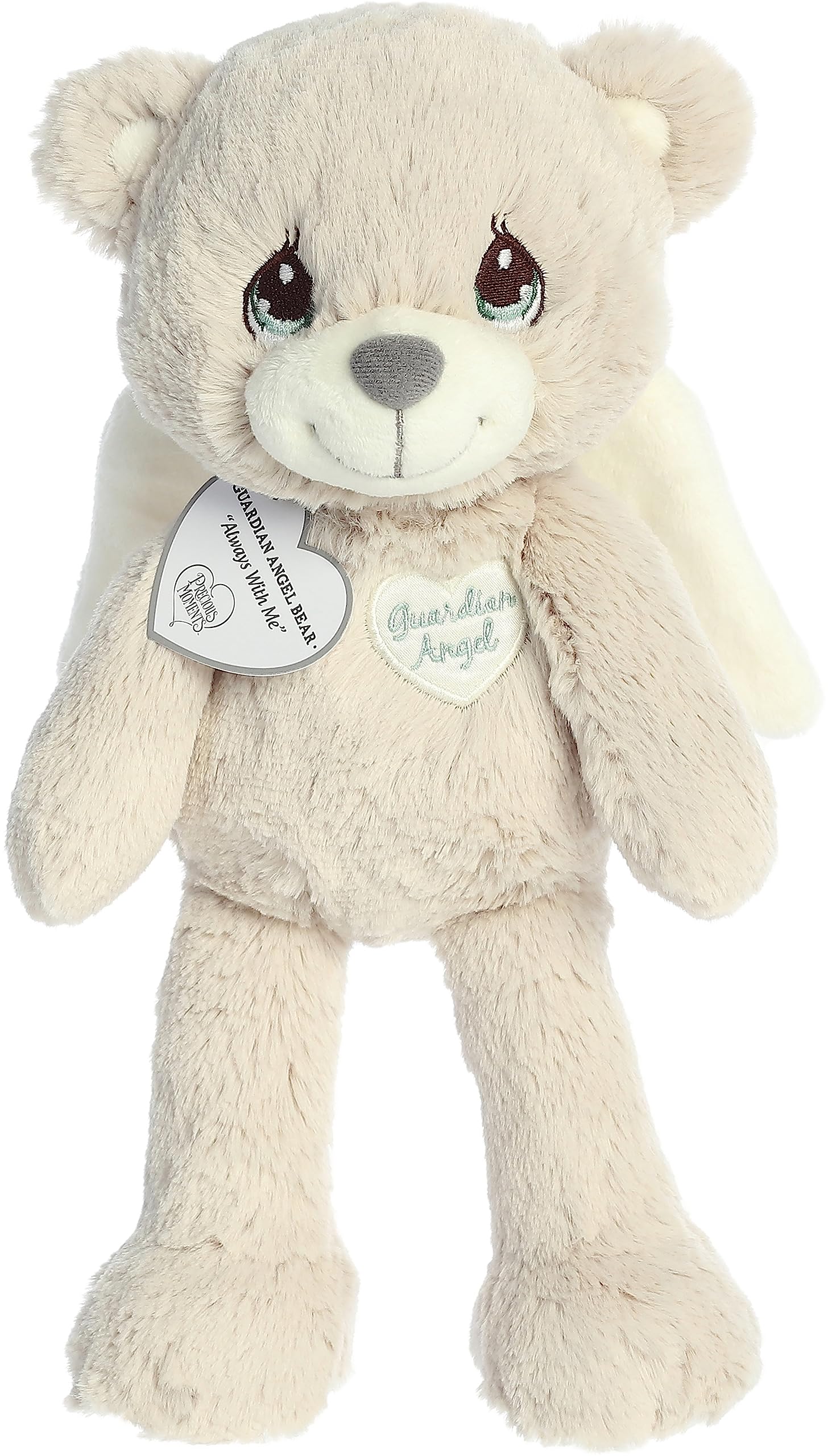 Aurora® Adorable Precious Moments™ Guardian Angel Bear Stuffed Animal - Heartwarming Toy for Comforting Children - for Sentimental Gifts, Birthdays