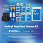 Discovery Radical Reactions Science Kit - 31 Experiments STEM Lab for Kids| DIY Activity Set with Chemistry Tools, Volcano Mold, Instant Snow|