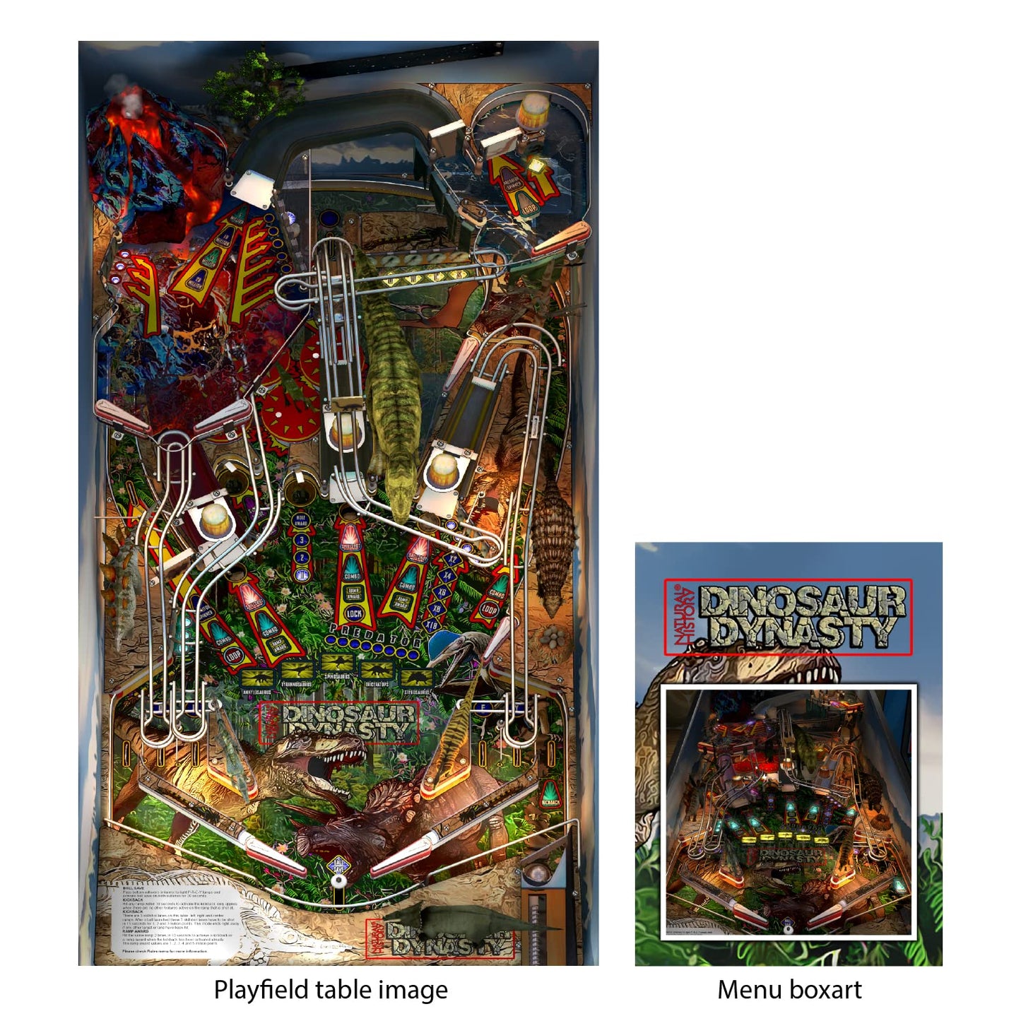 AtGames Natural History Pinball Pack Game Card for All Legends Arcade Machines, Download and Play Pinball Games Amazonia, Dinosaur Dynasty