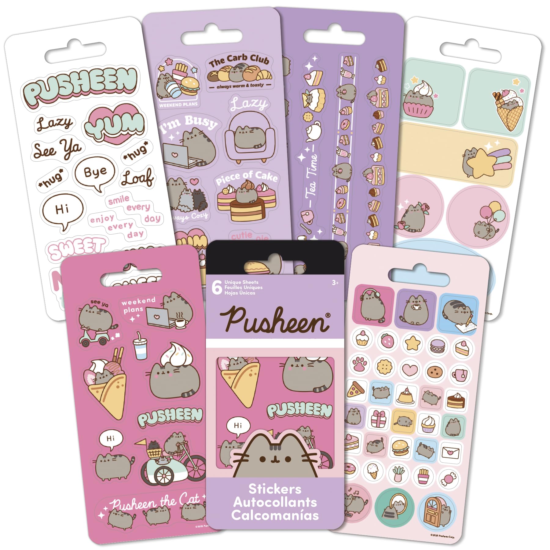 Pusheen Mini Sticker Slim Flip Pad - 6 Page