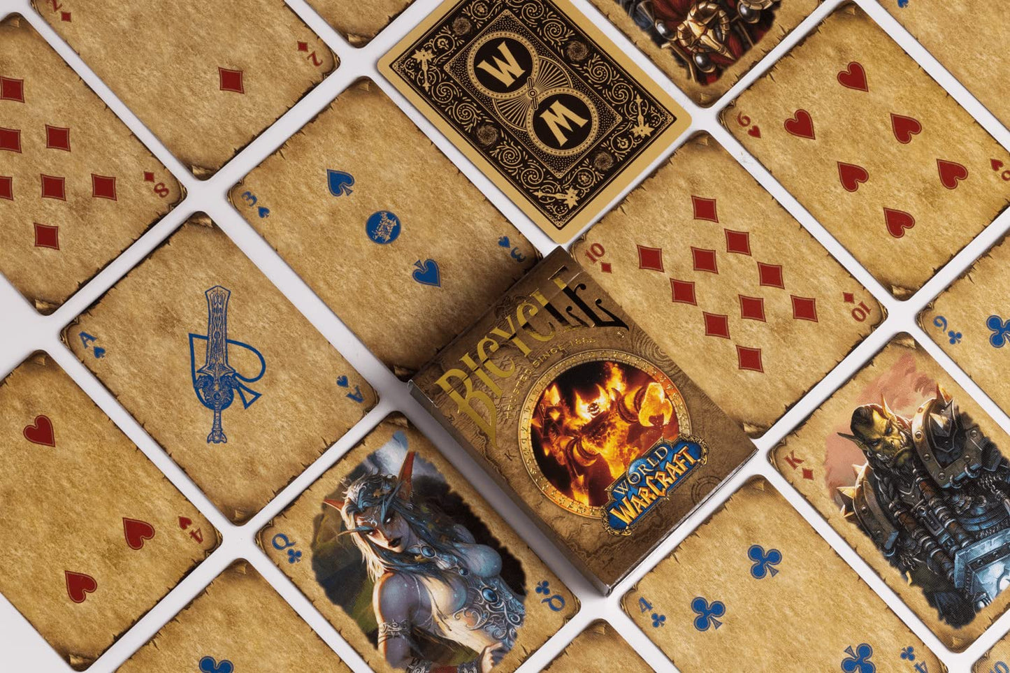 Bicycle Playing Cards | World of Warcraft with Acrylic Collectors Case | 3-Deck Collection | Classic, Lich King and Crusade | with 3-Deck Acrylic