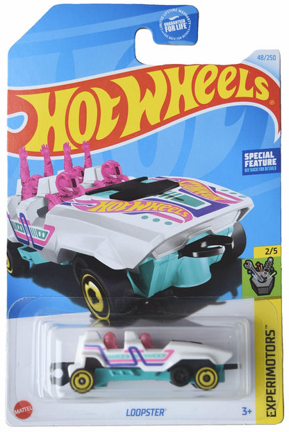Mattel Hot Wheels Loopster, Experimotors 2/5 [White/handsdown] 48/250