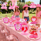 Pink Pony Club Decorations: 12pcs Pink Pony Honeycomb Centerpieces Pony Table Decorations Pony Club Birthday Decorations for Girls Kids Birthday