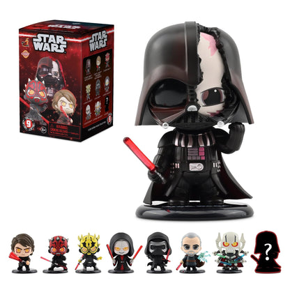 YuMe Star Wars Dark Side Cosbi Bobble Head Collectible Mini Figure & Accessories | Blind Box Collection | Official Merchandise | Surprise Toy Gift |