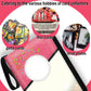 FiroGltter Card Binder Donuts Trading Card Binder Pink Card Holder 4 Pocket Zipper Binder for Collection Card Sports Cards Football Play Cards Storage