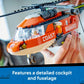 LEGO City Coast Guard Helicopter Building Toy for Kids - Pretend Play Emergency Response Set for Boys & Girls, Ages 7+ - Includes 4 Minifigures