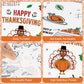 Happy Thanksgiving Coloring Tablecloth for Kids-Giant Thanksgiving Paper Activity Table Cover, Jumbo Fall Turkey Coloring Games Poster Crafts