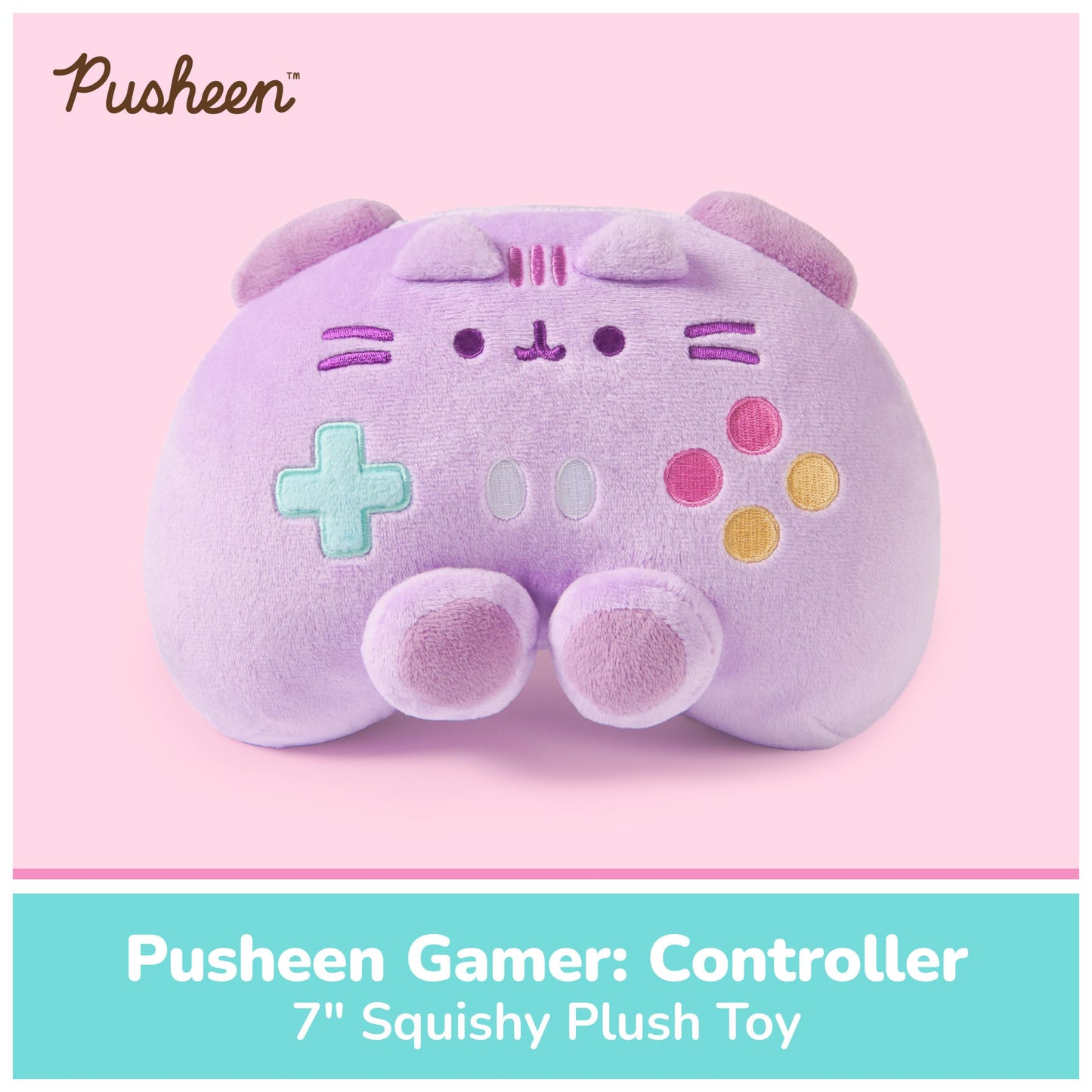 GUND Pusheen Gaming Controller 7-Inch Plush Toy for Ages 8+