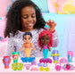 Disney Junior Ariel Pop Tails Deluxe 7.5-inch Doll and Accessories Set, 19-pieces, Kids Toys for Ages 3 Up by Just Play