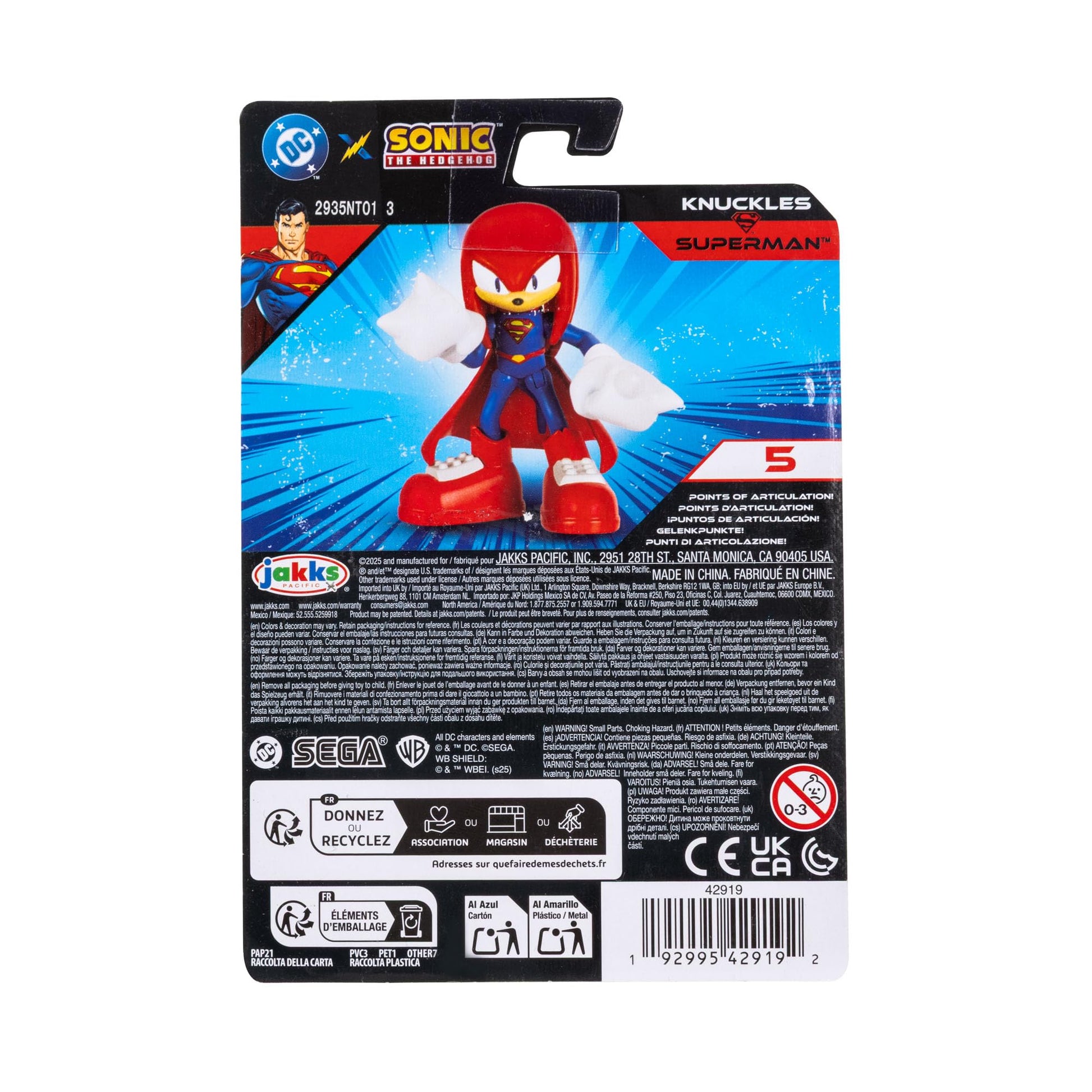 DC x Sonic Knuckles as Superman 2.5" Action Figure