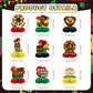 Black History Month Decorations: 9pcs Black History Month Honeycomb Centerpieces for African American Holiday Party Table Decor