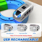 Virellia Upgraded RC Electric Train Set, 147PCS Remote-Control 3D Racing Track Sets with Anti-Gravity Electric Train, Traffic Signs, Flexible Race