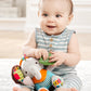 Skip Hop Bandana Buddies Baby Activity and Teething Toy with Multi-Sensory Rattle and Textures, Elephant