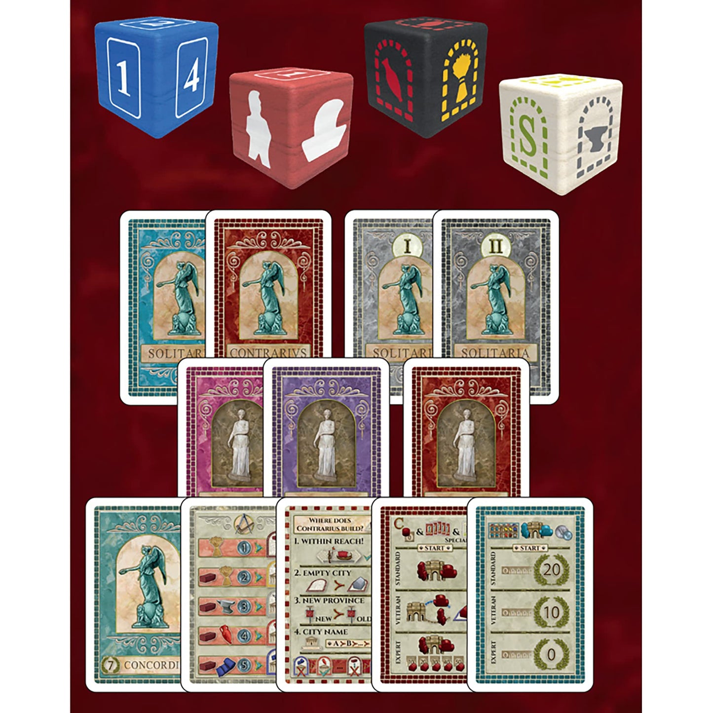 Rio Grande Games Concordia Solitaria Expansion: Solo & 2-Player Board Game Strategy