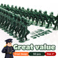 Entervending Army Men Action Figures - 50 Pcs Green Soldier Toy Playset - Boys 2' Military Toys