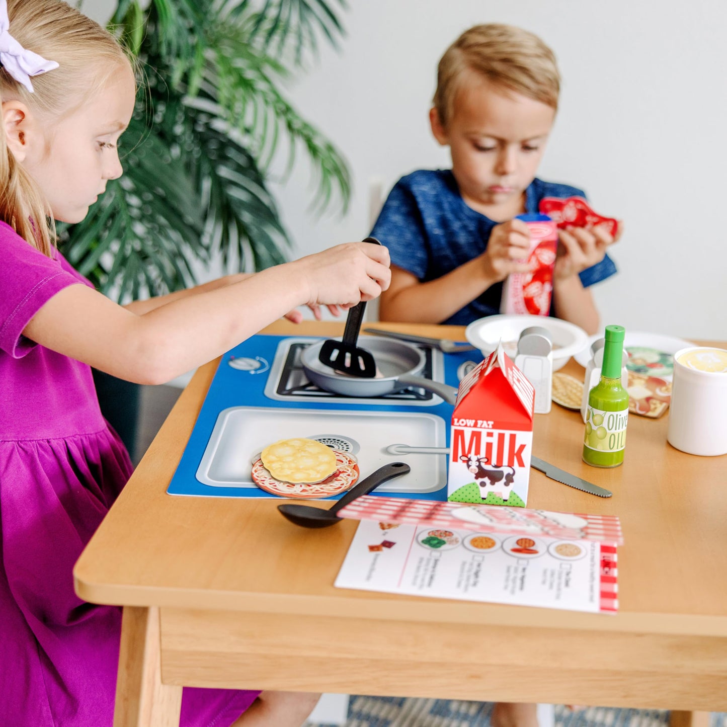 Melissa & Doug Deluxe Kitchen Collection Cooking & Play Food Set - 58 Pieces