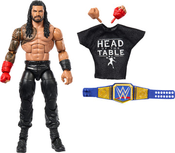 Mattel WWE Elite Collection Top Picks Action Figure & Accessories Set, Roman Reigns 6-inch Collectible with Articulation & Interchangeable Parts