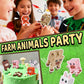 Aousin 3D Printed Animals, Adorable Desk Pets for Desk Decor Gifts (Farm Animal)