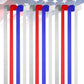 10 Rolls Patriotic Decorations Crepe Paper Streamers, 4th of July Streamers, 810-Feet Red White Blue Hanging Party Decoration, No Accidental Rips