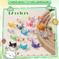 CozyWhimsy Luminous Mini Resin Axolotl 17 Glow Tiny Little Resin Axolotl hides Plastic Animals Digital Garden Miniature Landscape Aquarium Potting DIY