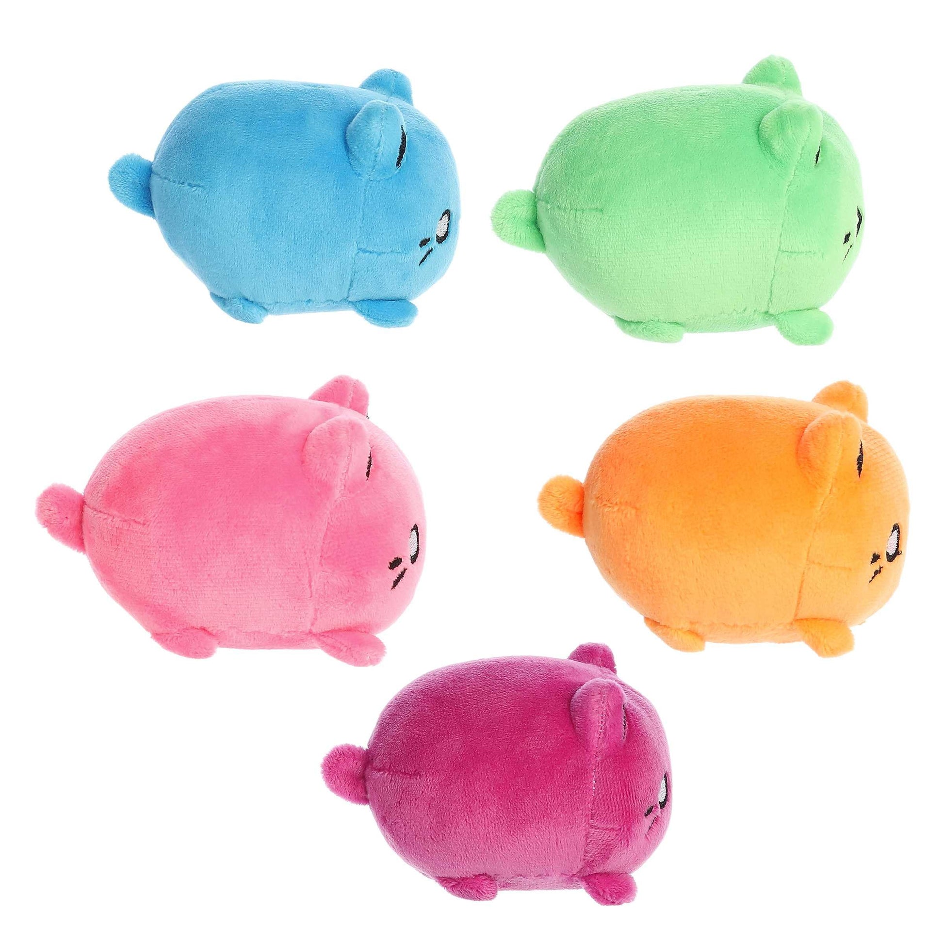 Aurora® Enchanting Tasty Peach® Meowchi Surprise Plush Stuffed Animal - Bright & Colorful Design - Showpiece Plush - Multicolor 3.5 Inches - Blind Box