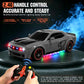 SYUUKH Remote Control Car 1:14 Scale RC Cars with Spray Effect, LED Lights & Realistic Sound, 2.4GHz Racing Toy with Controller, Christmas Birthday