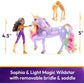 Unicorn Academy, Sophia & Light Magic Wildstar with Rainbow Light-up Effects, 2 Riding Accessories, Dolls & Unicorn Toys for Girls Ages 4 and up