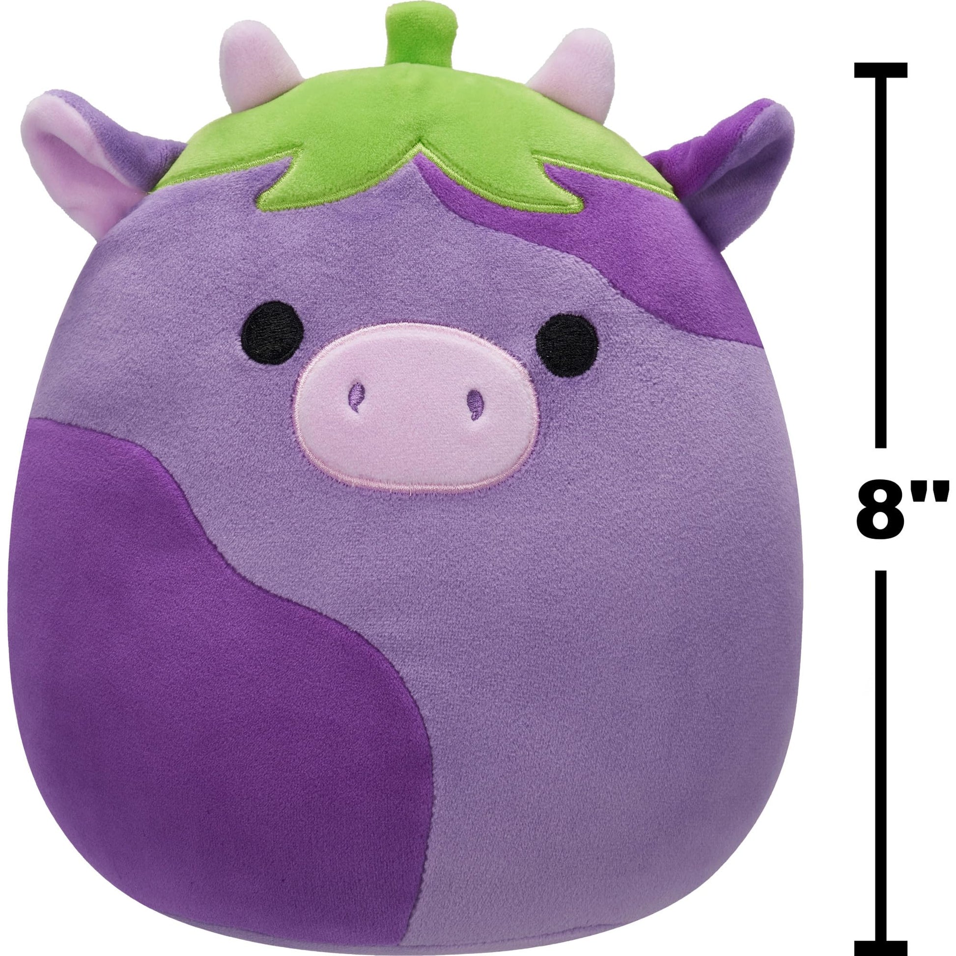 Squishmallows Original 8in Frederick The Eggplant Cow - Official Jazwares Plush (Little)