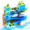 Tub Works® Splash Wheels™ Bathtime Raceway Car Ramp Toddler Bath Toy | Race Car Track with 2 Water-Activated Light-Up Racers | Light Up Bath Toys