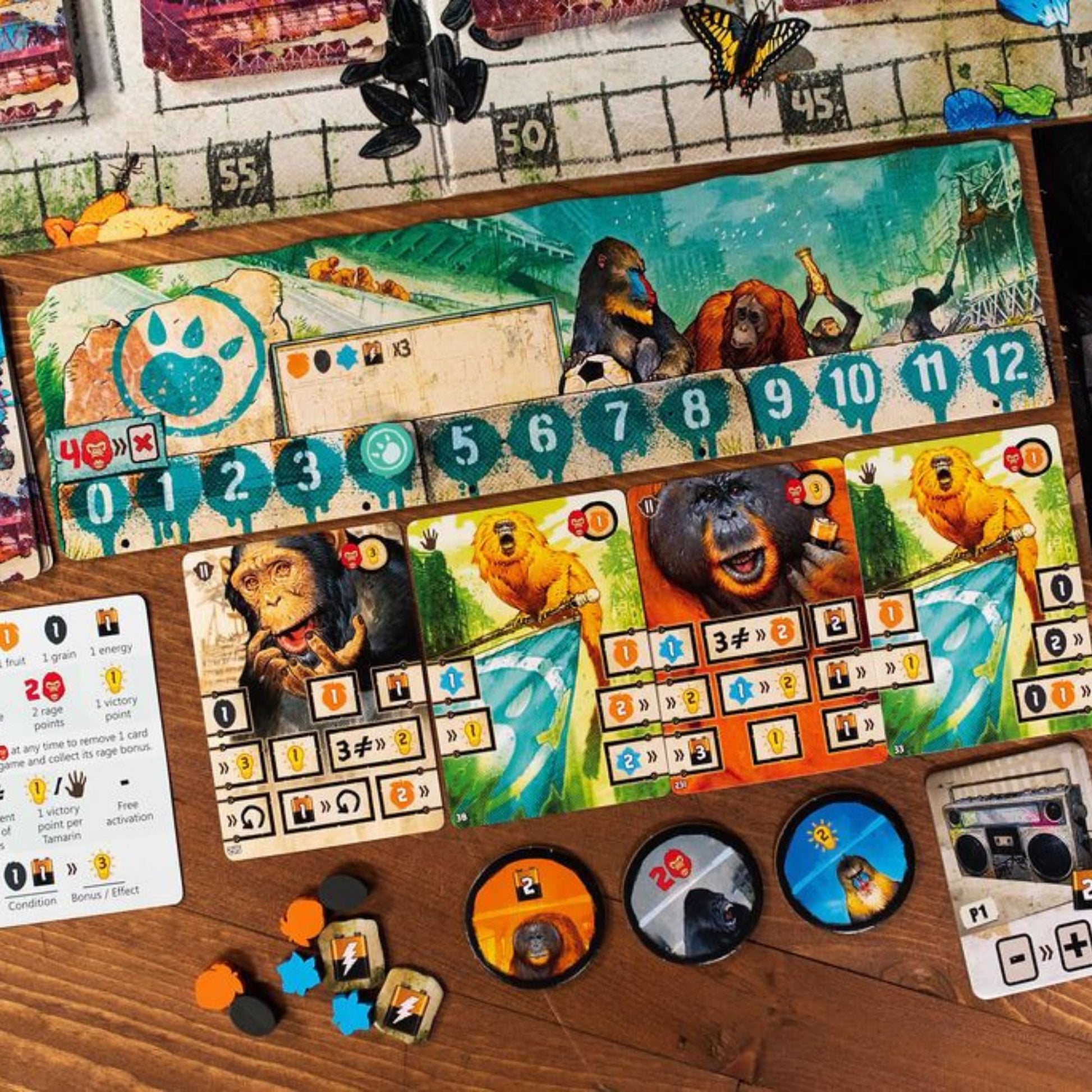 Pandasaurus Games After Us Board Game by Pandasaurus Games - Evolutionary Strategy Game in a Post-Human World, Ages 13+, 1-6 Players, 40-60 Minute