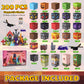 Fitrobust 200PCS Magnetic Blocks, Magnetic Building Blocks, 0.78in Magnetic Building Cubes, STEM Game Stacking Toys for Kids, Birthday Gifts for Boys