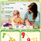 Gojmzo ABC Alphabet Flash Cards, Wooden Letters Number Alphabet Blocks Toys