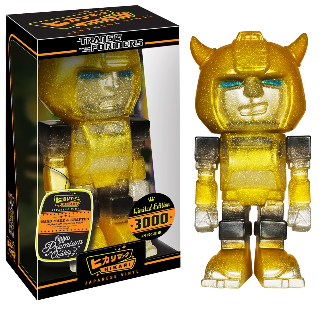 Funko Hikari: Transformers - Bumblebee Clear Glitter
