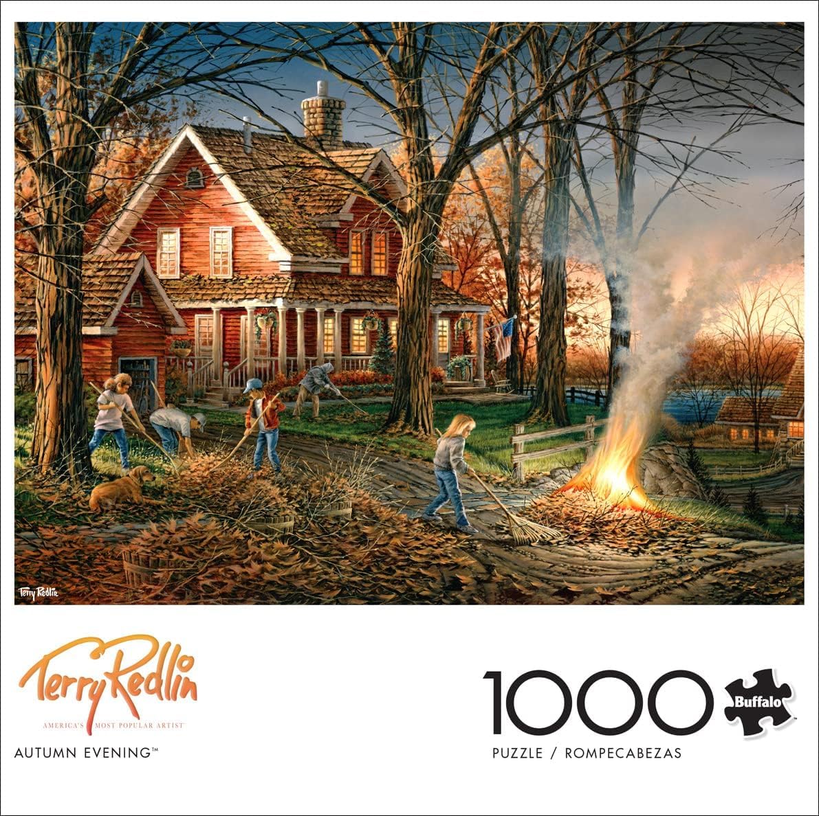 Buffalo Games Terry Redlin Autumn Evening 1000 Piece Jigsaw Puzzle, Adults