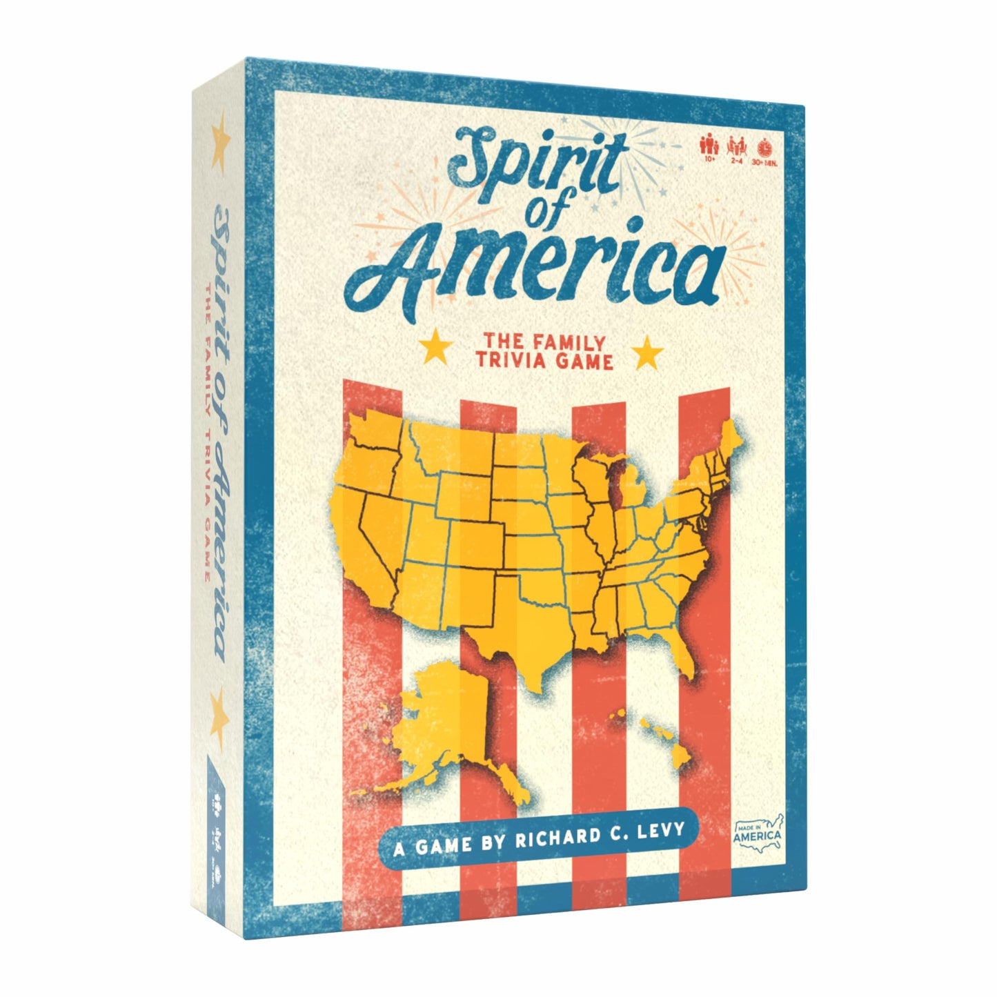 Spirit of America: The Family Trivia Game, Fun Challenge of USA History in 5 Categories, from Our 50 States to History of the Nation for Kids
