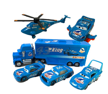 6PCS Movie Cars 2 3 Cars Assortment 1?55 Loose Diecast Vehicles Toys (6 PCS CAR Toy) (MP Dinoco Team)