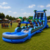 TentandTable 22FT Commercial Inflatable Dual Water Slide & Splash Tube