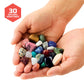 Discovery™ Gemstone Panning STEM Kit - Pan for 30 Real Gems| 2 Sifting Pans, Sand & Learning Guide| Educational Science Activity for Kids| Geology