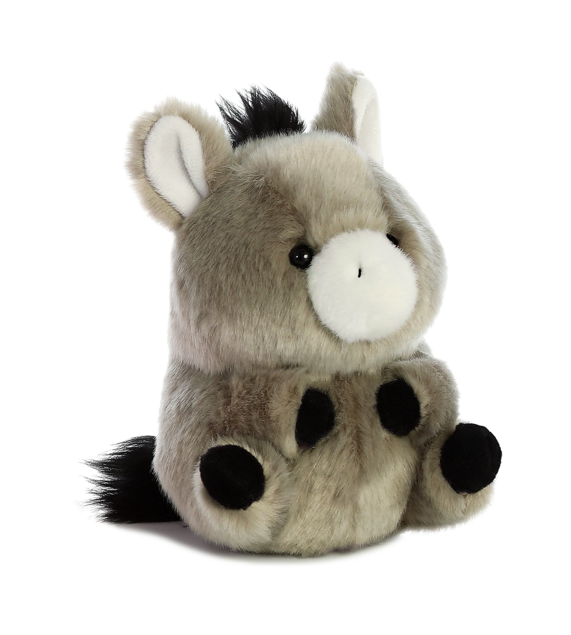 Aurora® Playful Rolly Pet™ Bray Donkey™ Stuffed Animal - Compact Size for On-the-Go Fun - for Adults, Kids, Birthdays, and Anniversaries - Gray 5