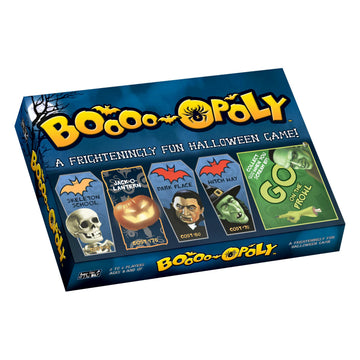 Late for the Sky Boooo-opoly Spooky Family Board Game, Halloween Party Fun for Kids & Adults, Ages 8+, 2-6 Players, Ghost-Themed Property Trading Game