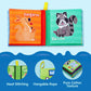 JOYIN 12 Pcs Bath Books, Nontoxic Fabric Soft Crinkly Cloth Books, Waterproof, Bathtub Pool and Early Education First Toys for Infant Newborn Baby