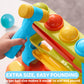 lalalark Ball Drop Toy for Toddlers, Track Stacking Learning Pound a Ball with Hammer, Early Developmental Montessori Toy, Birthday Gift for Boys
