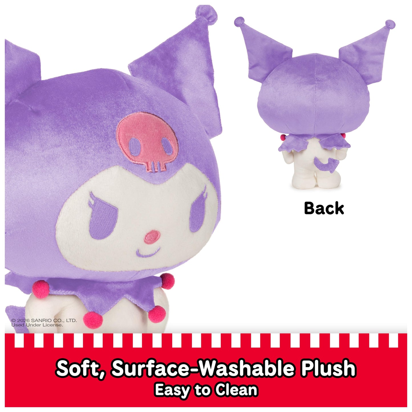 GUND Sanrio Kuromi 9.5-Inch Plush Toy for Ages 1+